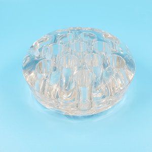 Vintage 13-Hole Glass Flower Frog - Elegant Floral Arranging Accessory
